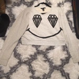 long sleeve crop top